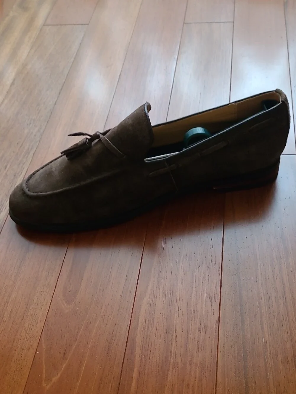 Men's Brown Suede Tassel Loafers